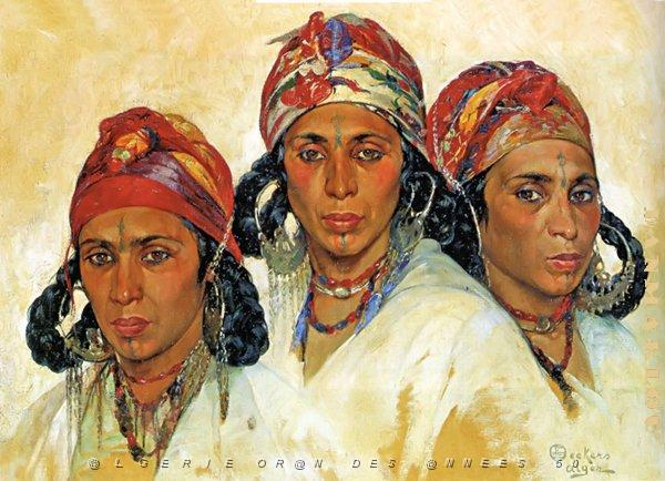 EMILE DECKERS (94).jpg - Triple portrait d'une femme de l'Aurs